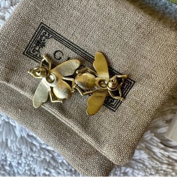 New Gucci bee earrings with box and bag - Picture 2 of 4